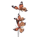 Decoratie tak met vlinders 10x10x65 cm