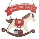 Decoratie hanger hobbelpaard 10x1x11 cm