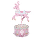 Decoratie rendier met LED 17x14x29 cm / 2xAAA