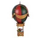 Decoratie luchtballon met kerstdecoratie Ø 12x27 cm