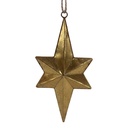 Decoratie hanger ster 25x6x51 cm