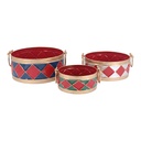 Decoratieve schaal (3) 35x31x13 / 29x26x12 / 23x21x9 cm