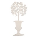 Decoratie bloempot 16x10x29 cm