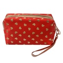 Toilettas 18x10 cm rood