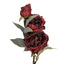 Decoratie tak met bloemen 16x16x72 cm