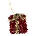Decoratie hanger cadeautje 6x6x6 cm