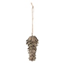 Decoratie hanger dennenappel 5x5x12 cm