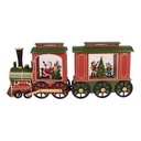 Muziekdoos trein met LED 25x9x19 / 24x9x19 cm / 6xAA