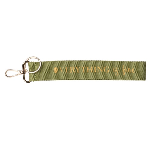 Sleutelhanger 3x1x20 cm groen
