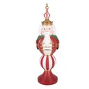 Decoratie notenkraker met LED 17x16x57 cm / 3xAA