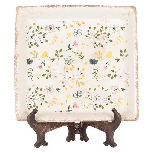 Decoratie bord 22x22x3 cm