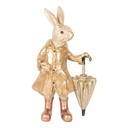 Decoratie konijn 20x12x33 cm