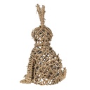 Decoratie beeld konijn 20x15x36 cm