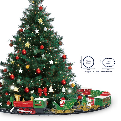 Decoratie Kerst trein 78x56x5 cm