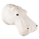 Wanddecoratie nijlpaard 13x20x15 cm