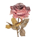 Decoratie tak met bloemen 63 cm