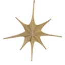 Christmas Decoration Star Gold colored 125x10x125 cm
