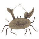 Wanddecoratie krab 28x4x36 cm